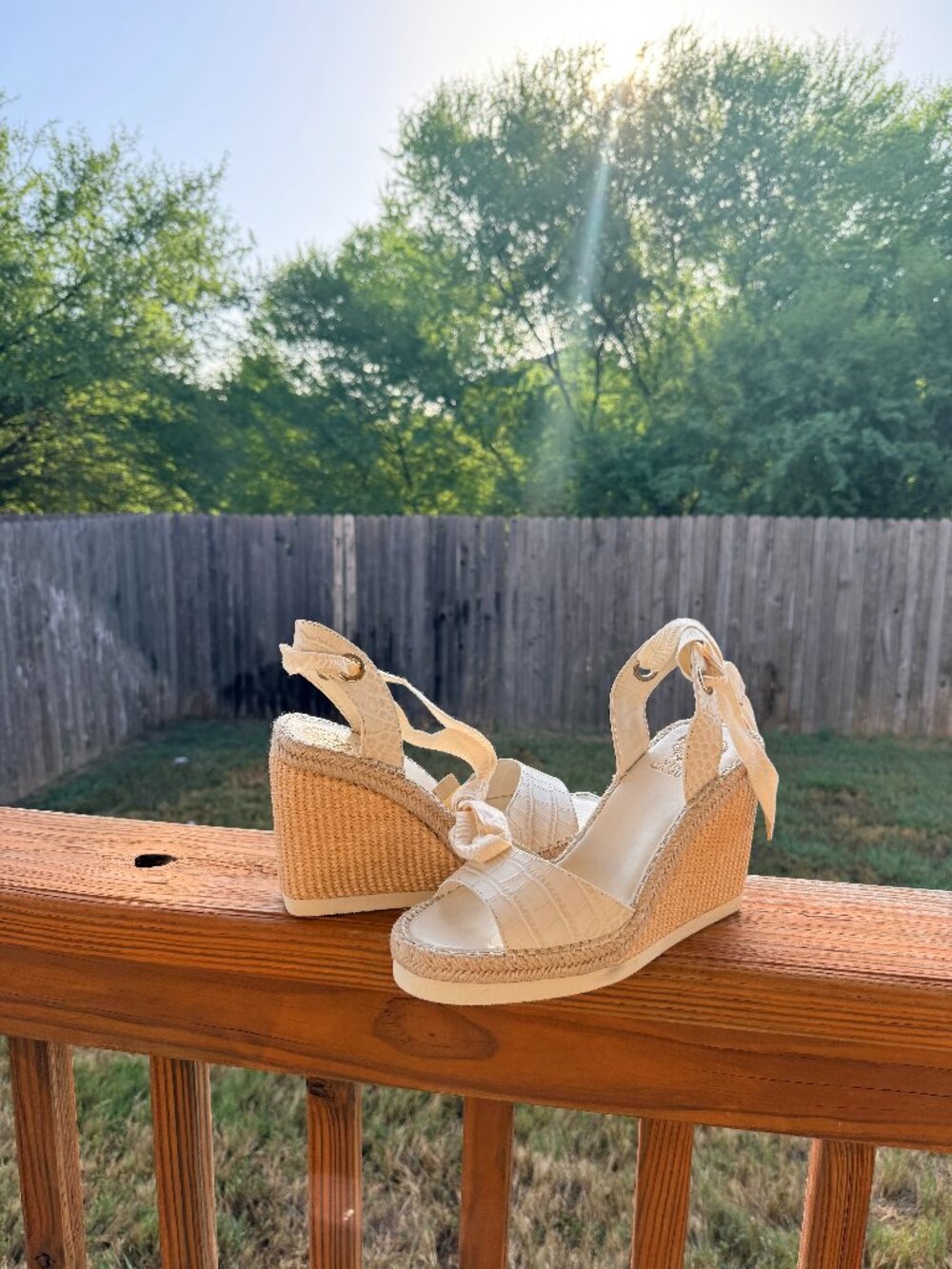 Vince Camuto - Women's Bendsen Espadrille Wedges Size 9.5 (White)